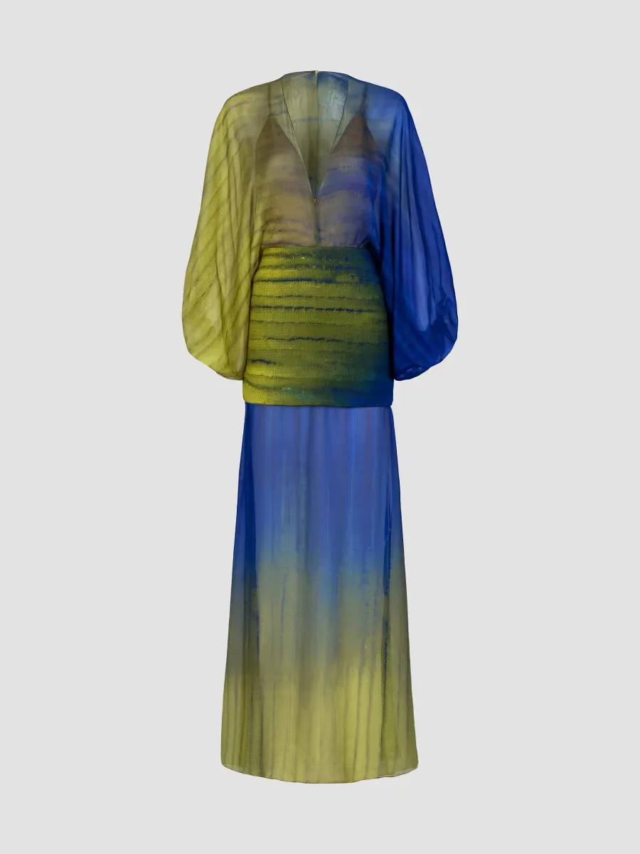 Lilen Degradé Silk-Blend Gown by Silvia Tcherassi