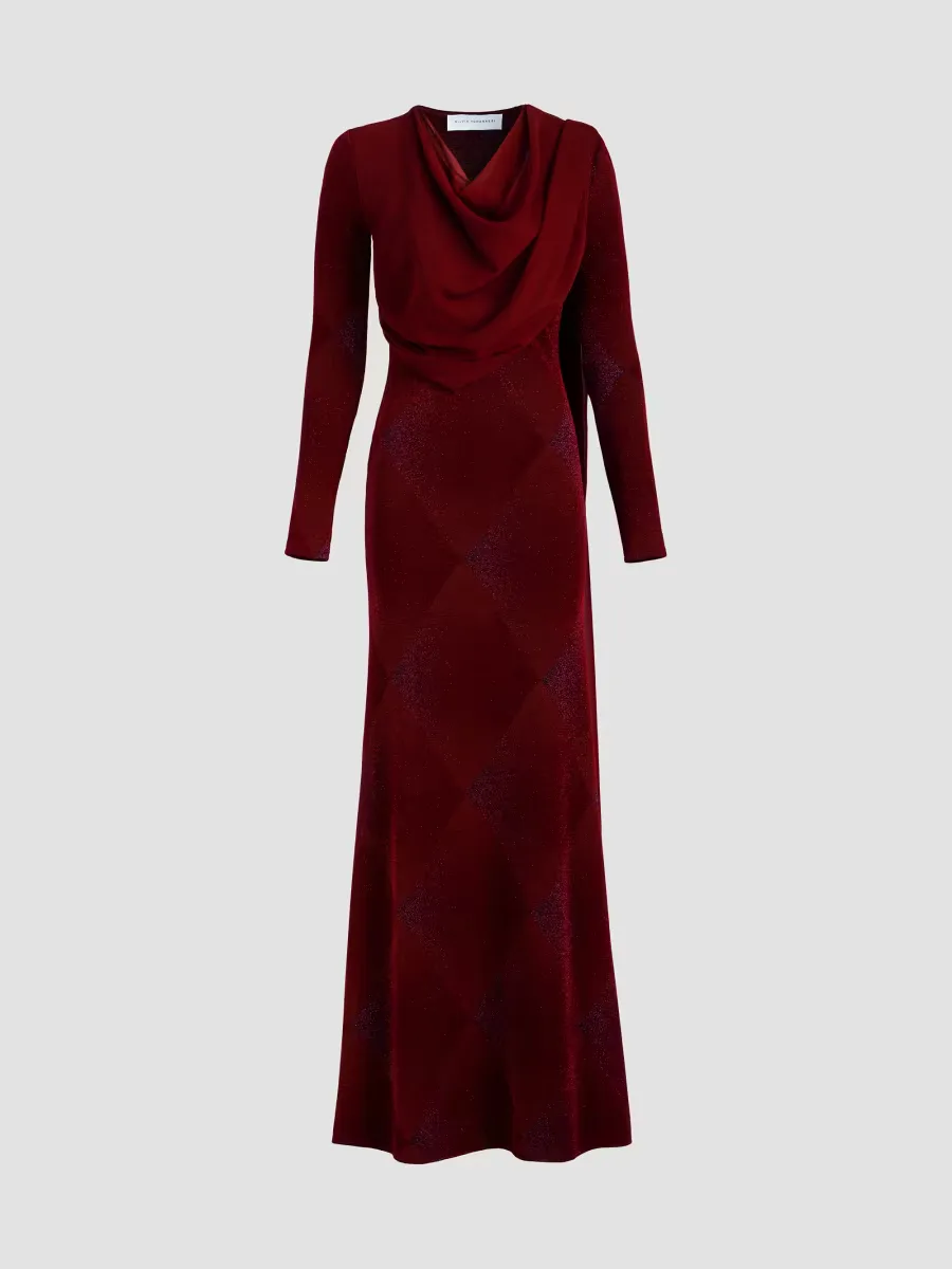 Moon Draped Chiffon Gown by Silvia Tcherassi