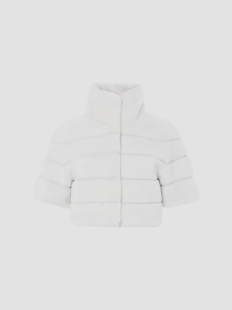 Reversible Lamb Bolero, Cropped Sleeves by Gorski