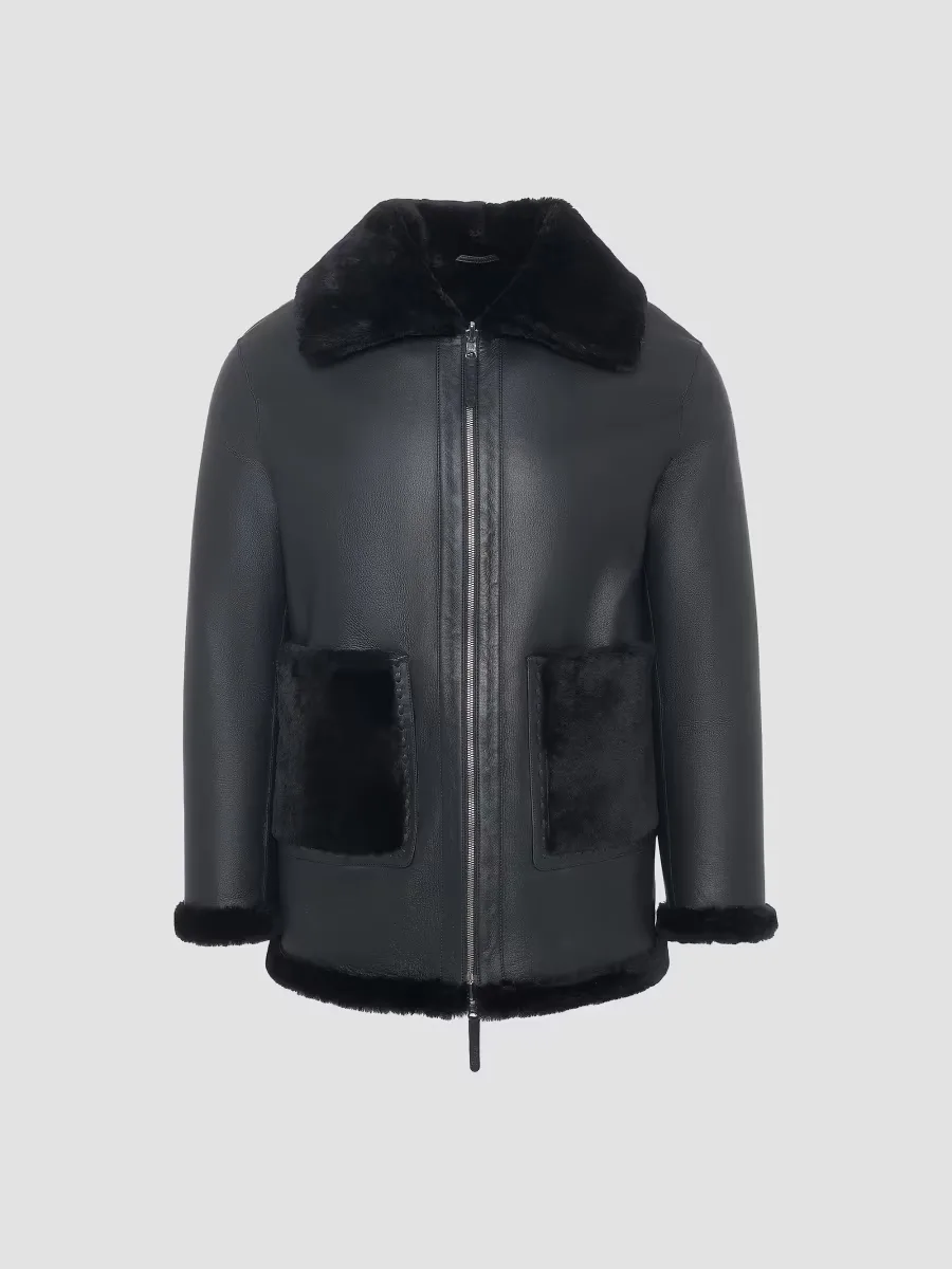 Reversible Merino Shearling Lamb Jacket by Gorski