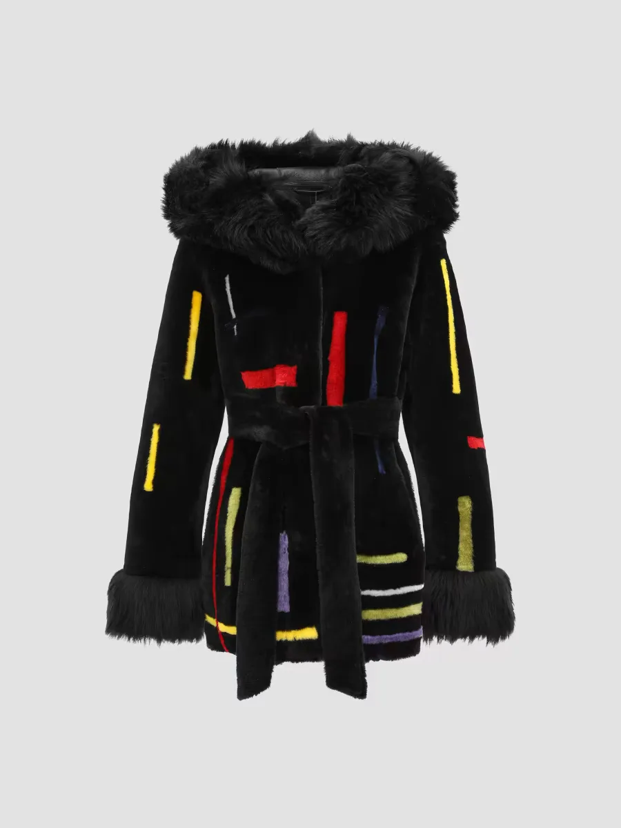 Reversible Shearling Lamb Parka with Merinillo Shearling Lamb Hood by Gorski
