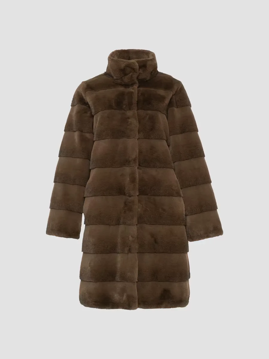 Faux Fur Mink Reversible Short Coat by Lyla Grant