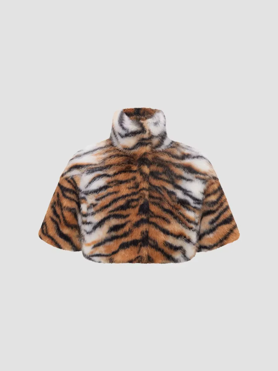 Faux Fur Fox Bolero Coat by Lyla Grant