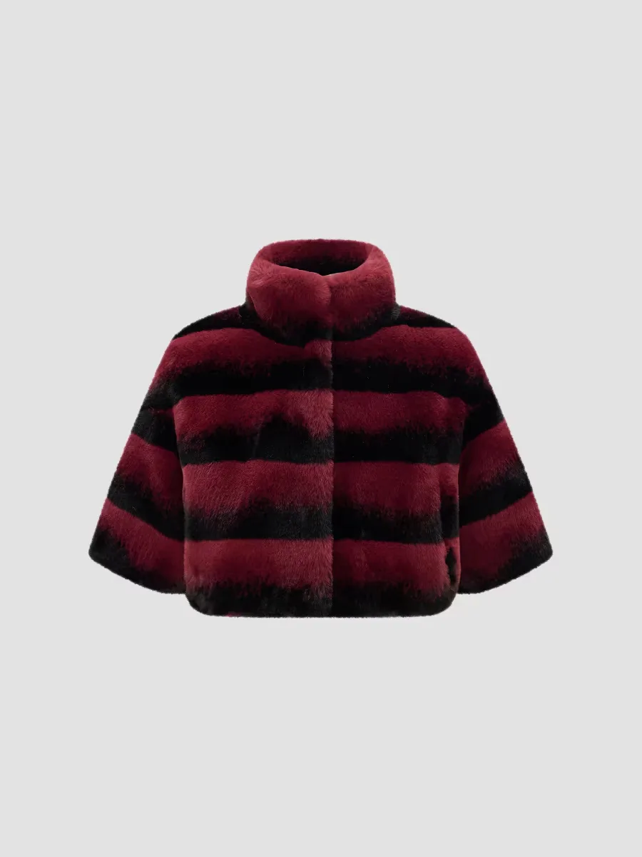 Faux Fur Chinchilla Bolero Coat by Lyla Grant