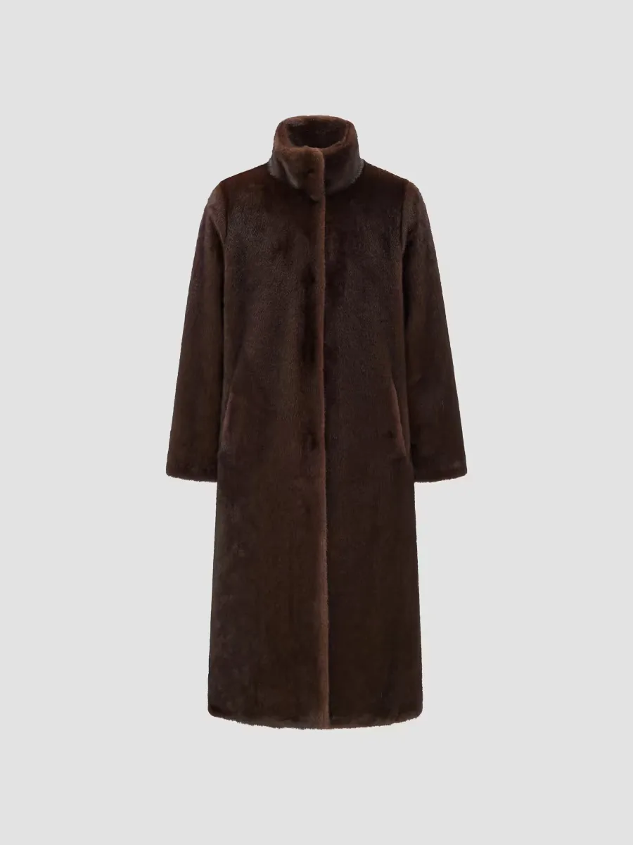 Faux Fur Mink Reversible Coat by Lyla Grant