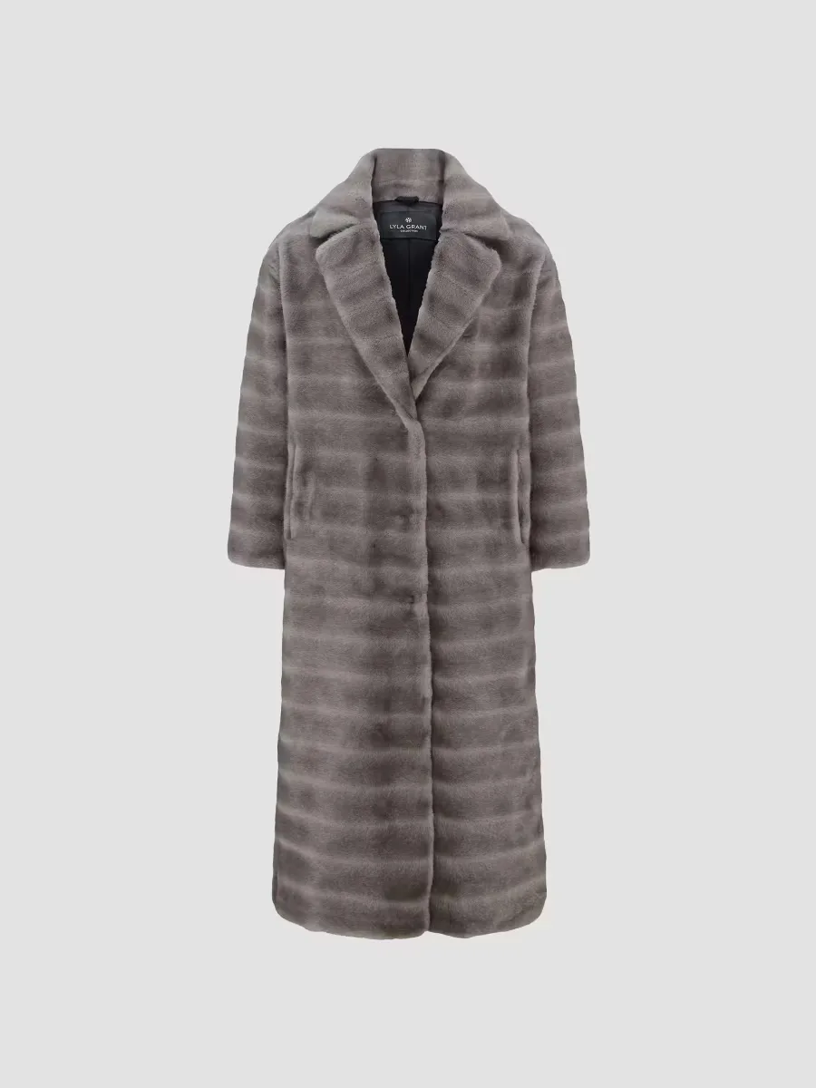 Faux Fur Mink Coat by Lyla Grant