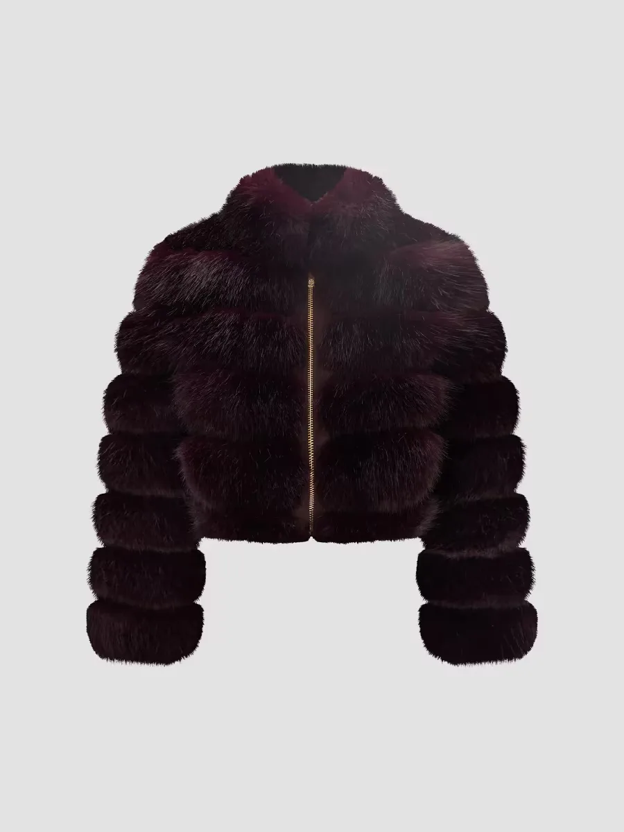 Faux Fur Fox Reversible Coat by Lyla Grant