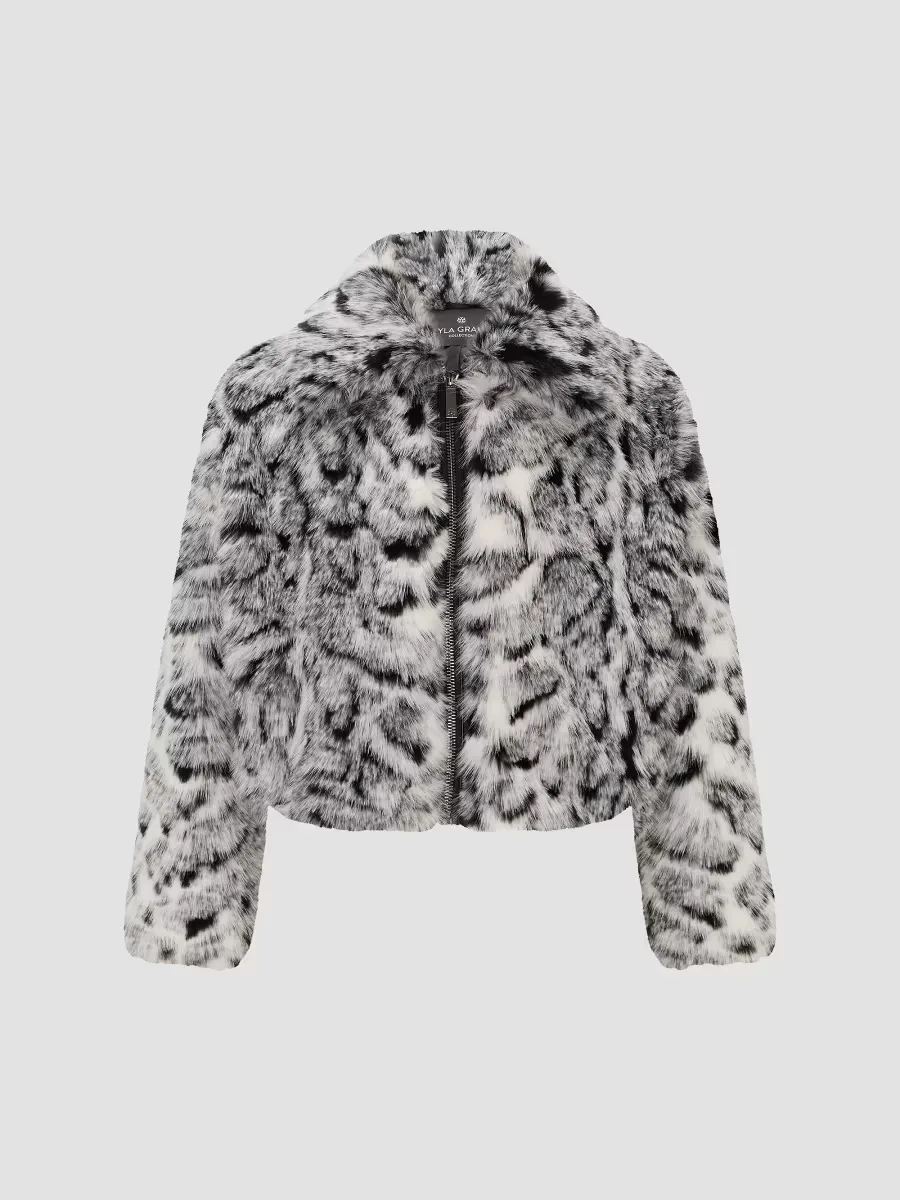 Faux Fur Fox Coat by Lyla Grant