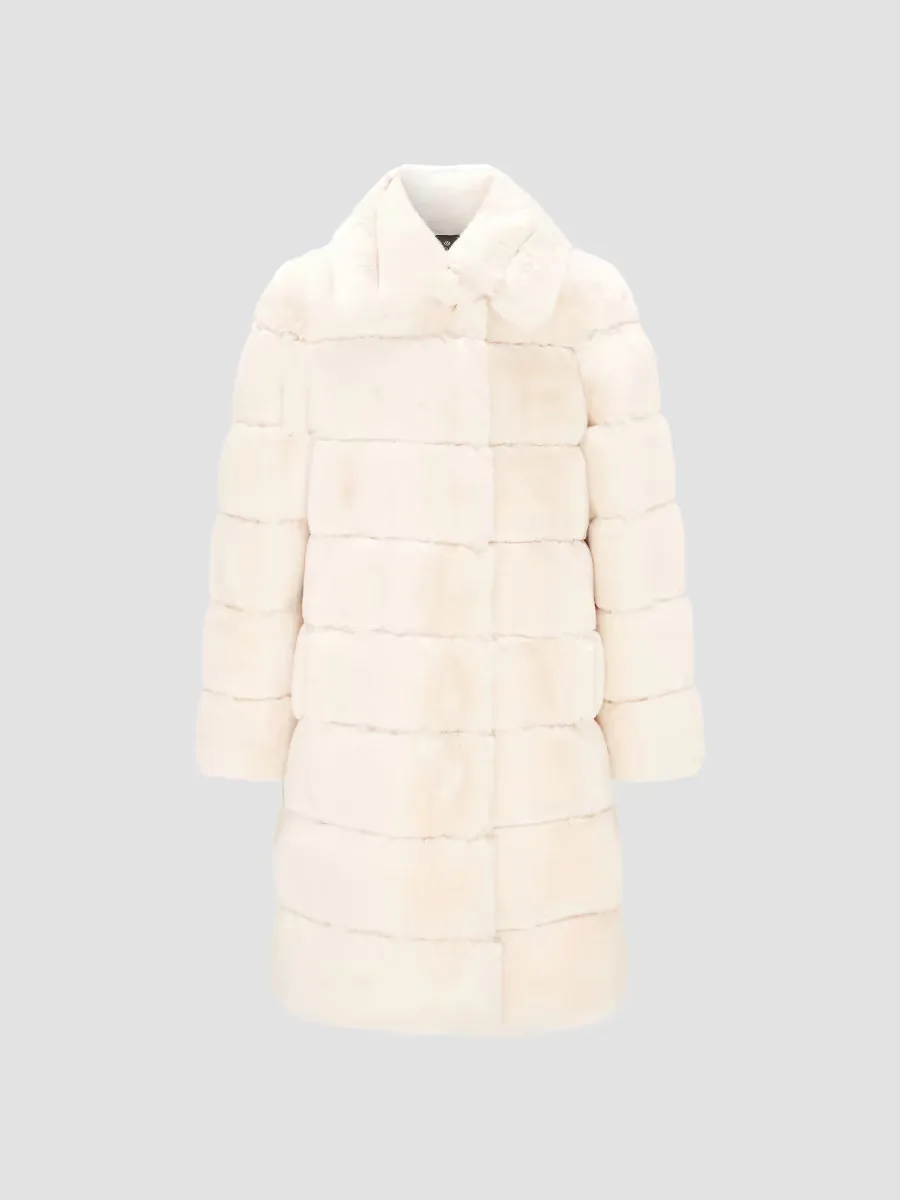 Faux Fur Rex Rabbit Short Coat by Lyla Grant