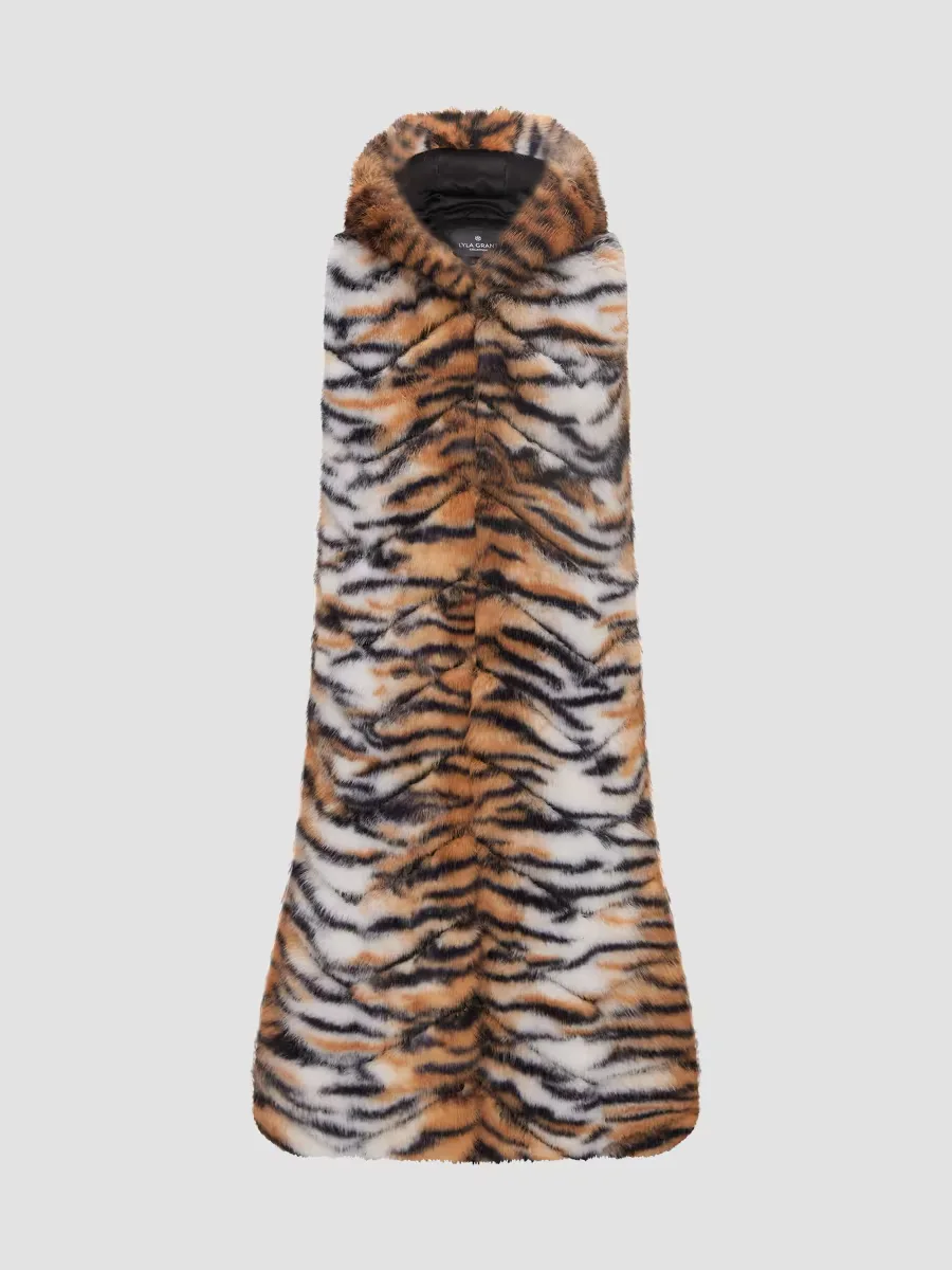 Faux Fur Fox Hooded Vest by Lyla Grant