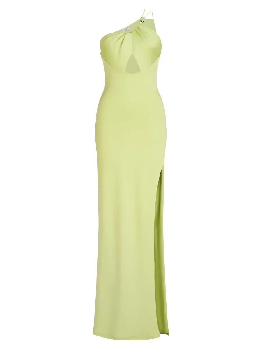 Sage Drawstring Cut-Out Gown by Et Ochs