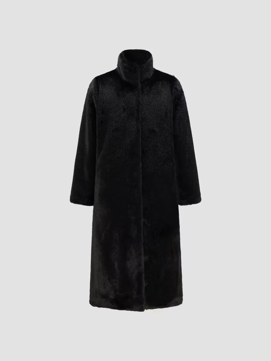 Faux Fur Mink Reversible Coat