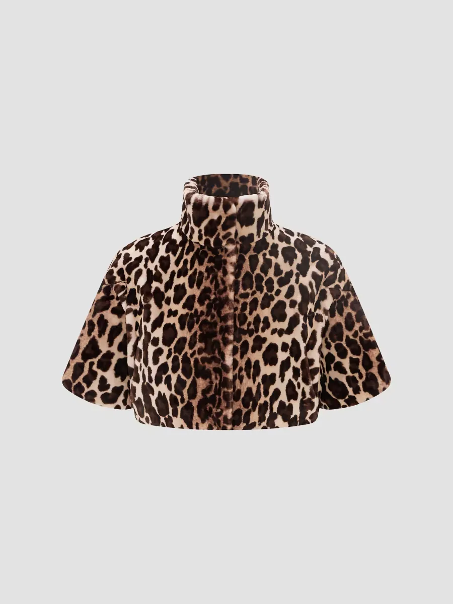 Faux Fur Sheared Bolero Coat by Lyla Grant