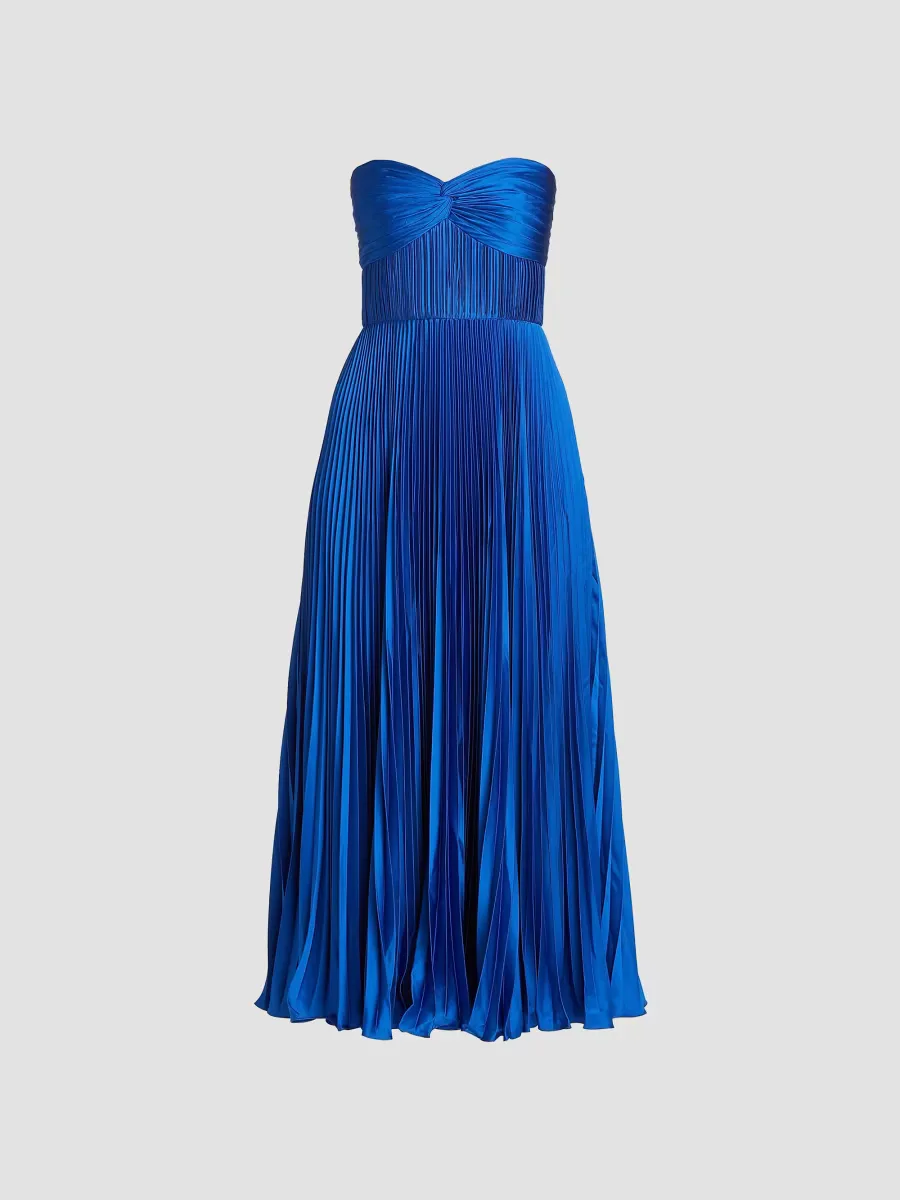 Pleated Strapless Belle Dress