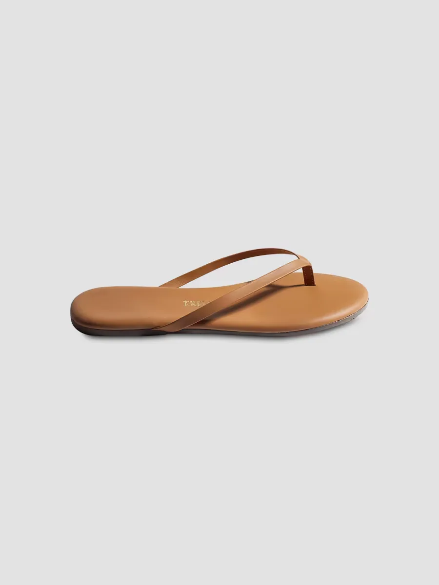 Foundations Matte Leather Flip Flops