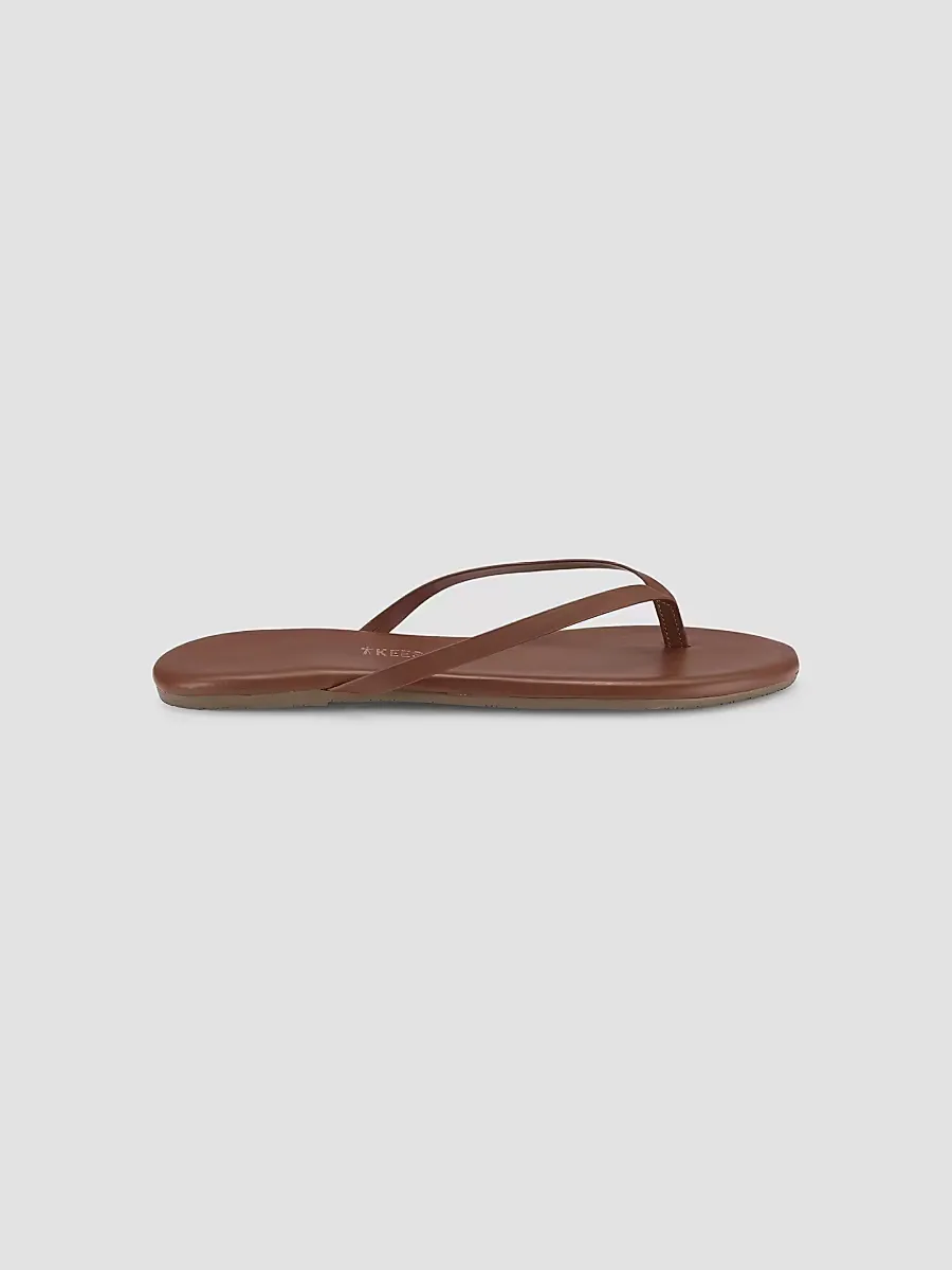 Foundations Matte Leather Flip Flops