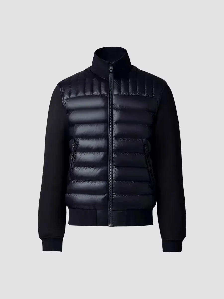 Collin Mixed-Media Bomber Jacket by Mackage