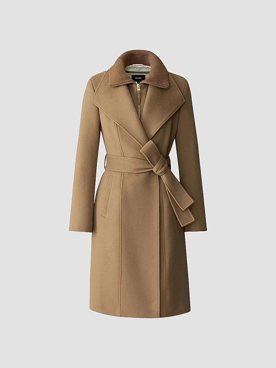 Norita Belted Wool Coat by Mackage