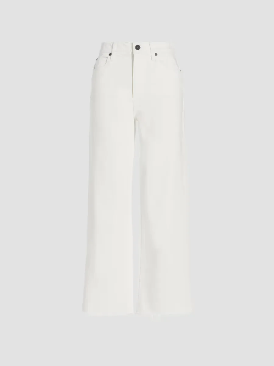 Grace High-Rise Stretch Wide-Leg Crop Jeans