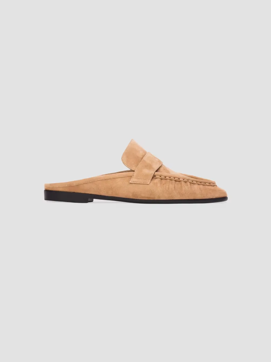 Gabby Suede Mule Loafers