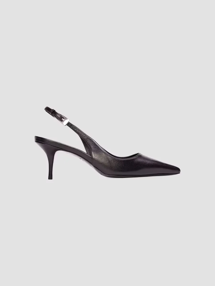Branca 65MM Slingback Pumps by Black Suede Studio