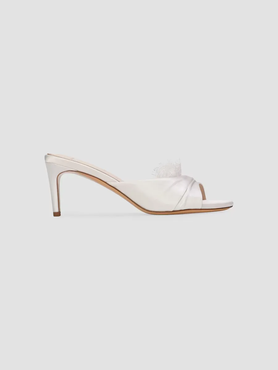 Lacey 65MM Satin Mules by Black Suede Studio