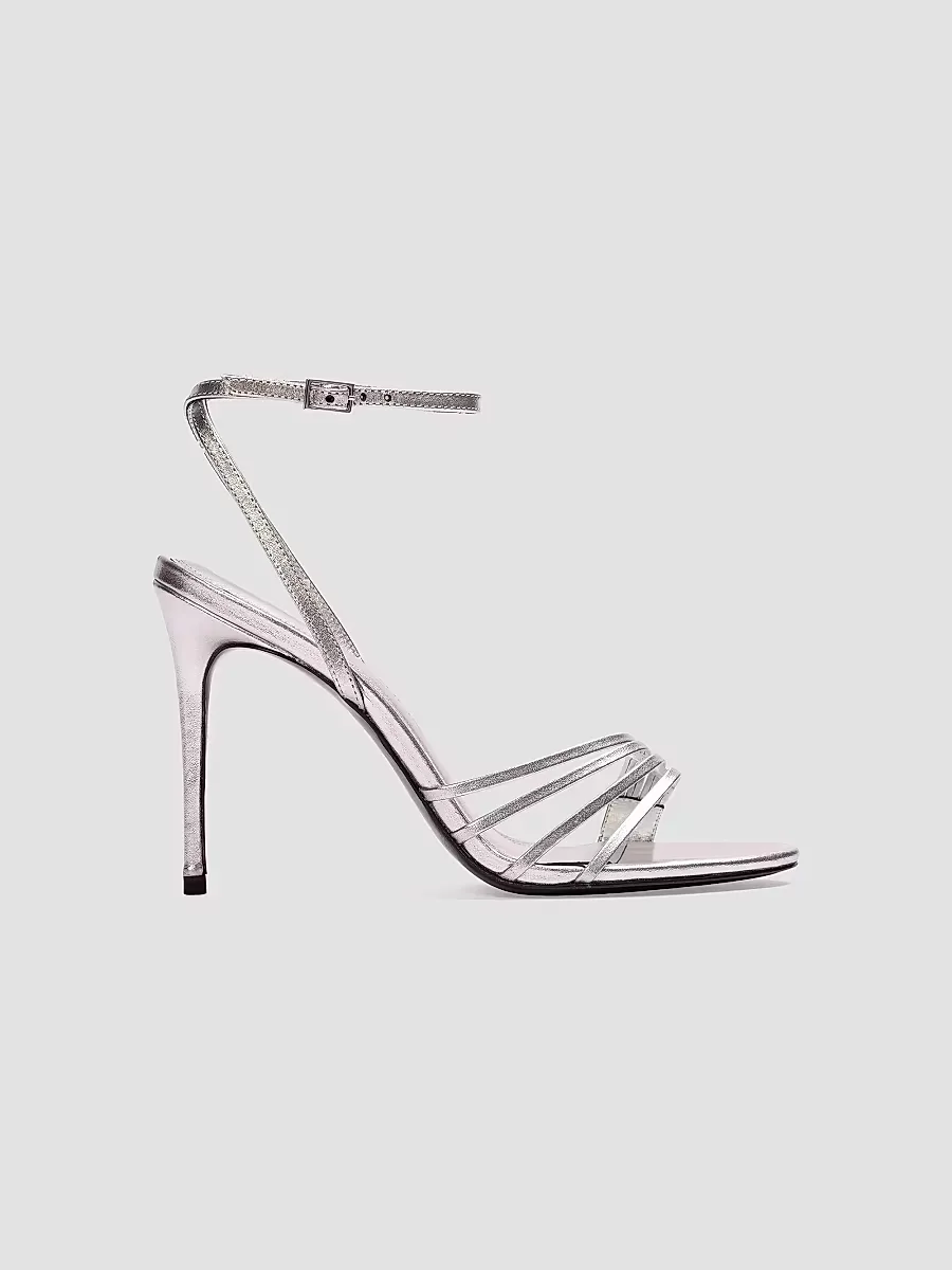 Ella 100MM Leather Sandals by Black Suede Studio