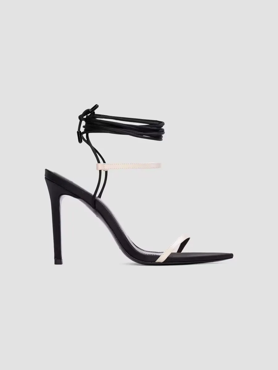 Lauren 100MM Strappy Sandals by Black Suede Studio