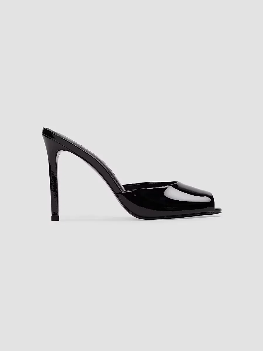 Uma 100MM Mule Sandals by Black Suede Studio