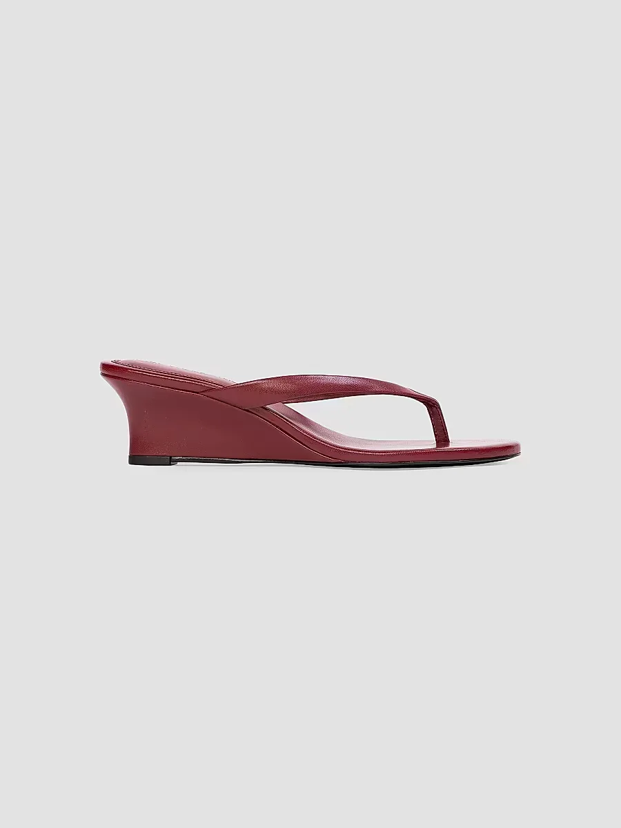 Easy 50MM Leather Wedges by Black Suede Studio