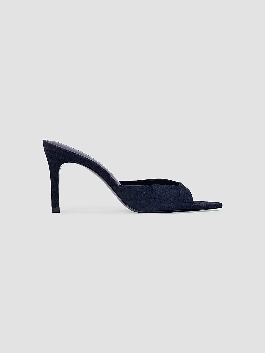 Brea 80MM Suede Mules by Black Suede Studio