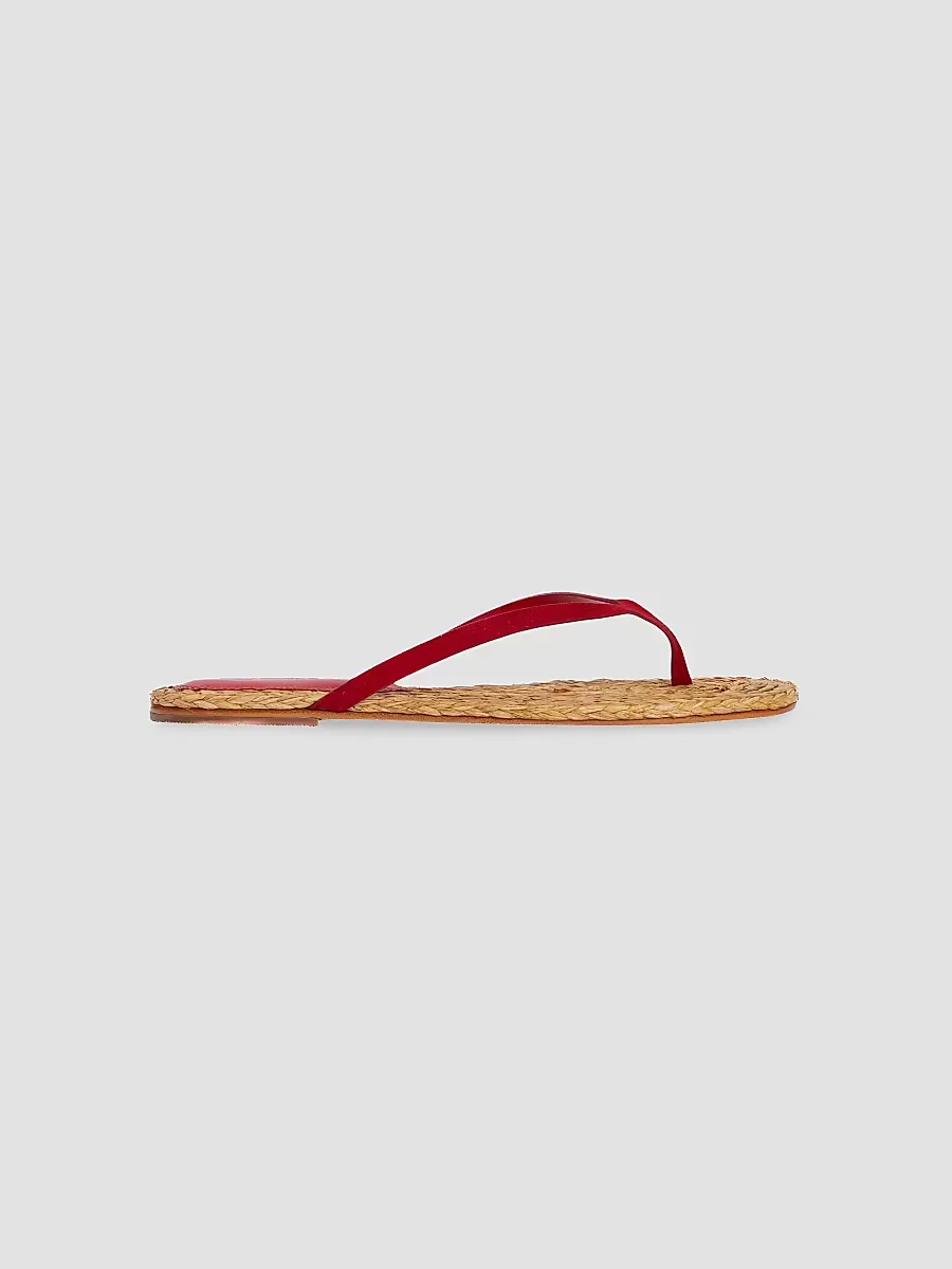 Alaya Suede Flat Sandals by Black Suede Studio