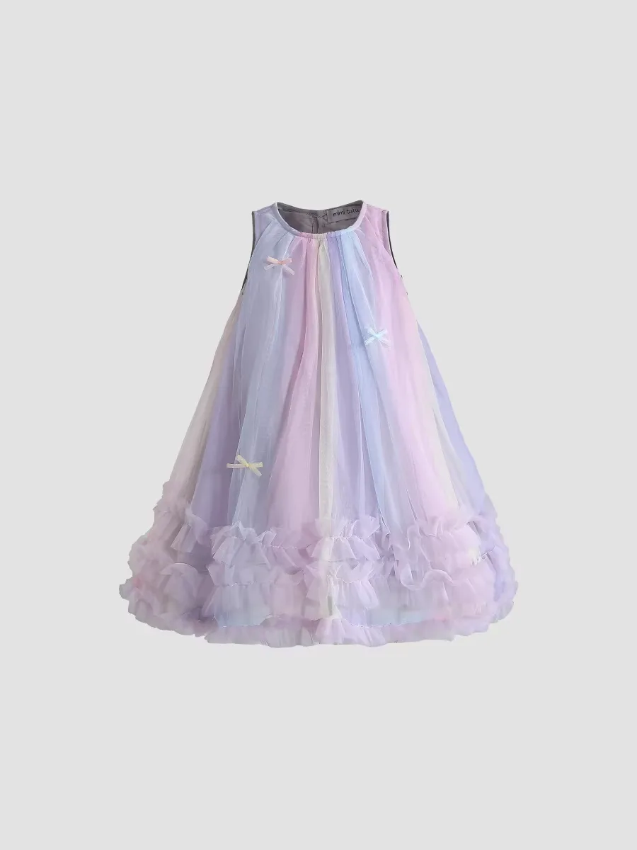Pastel Bow Ruffle Dress by Mimi Tutu