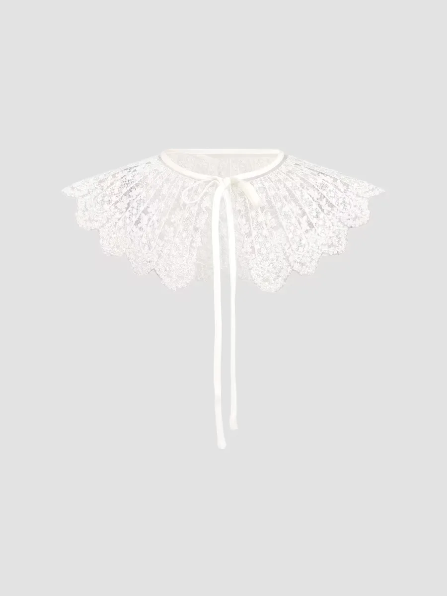 Lace Ribbon Stole by Tulleen