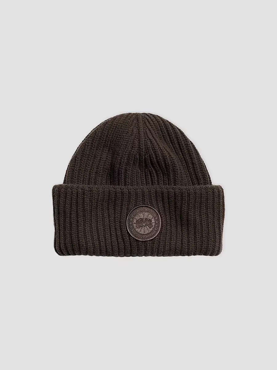 Logo Merino Wool-Cashmere Toque by Canada Goose