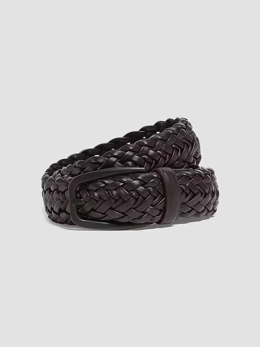 Leather Braided Belt by ZEGNA