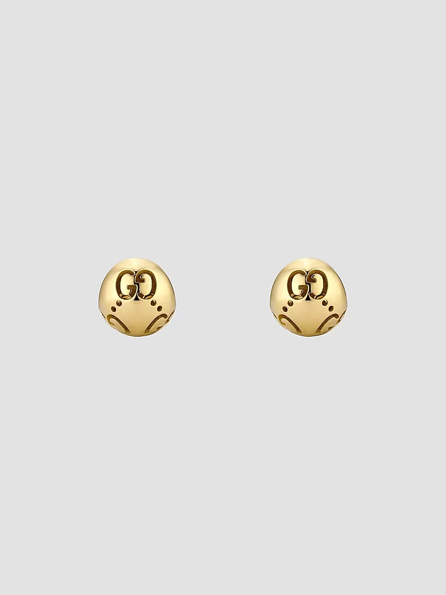 Gucci Icon 18K Yellow Gold Huggie Earrings by Gucci