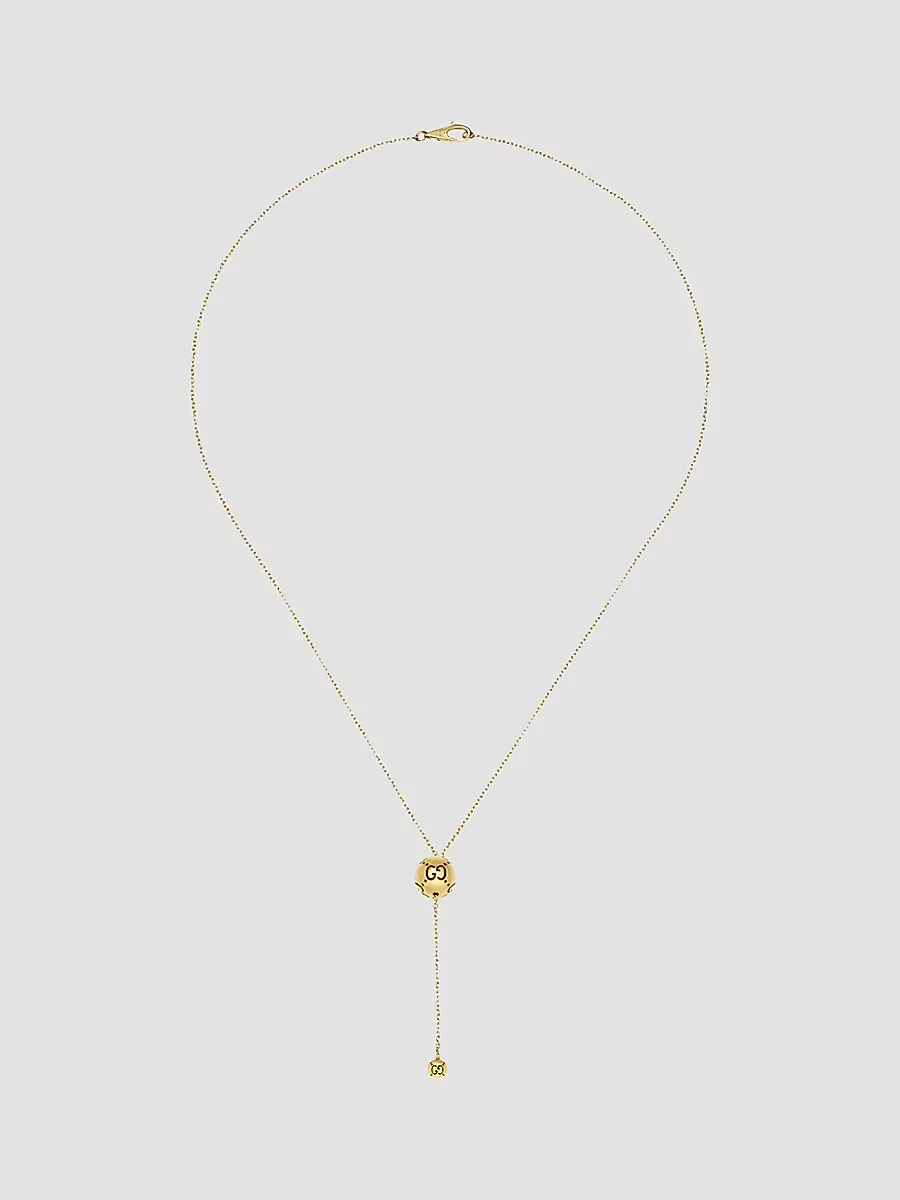 Gucci Icon 18K Yellow Gold Lariat Necklace by Gucci