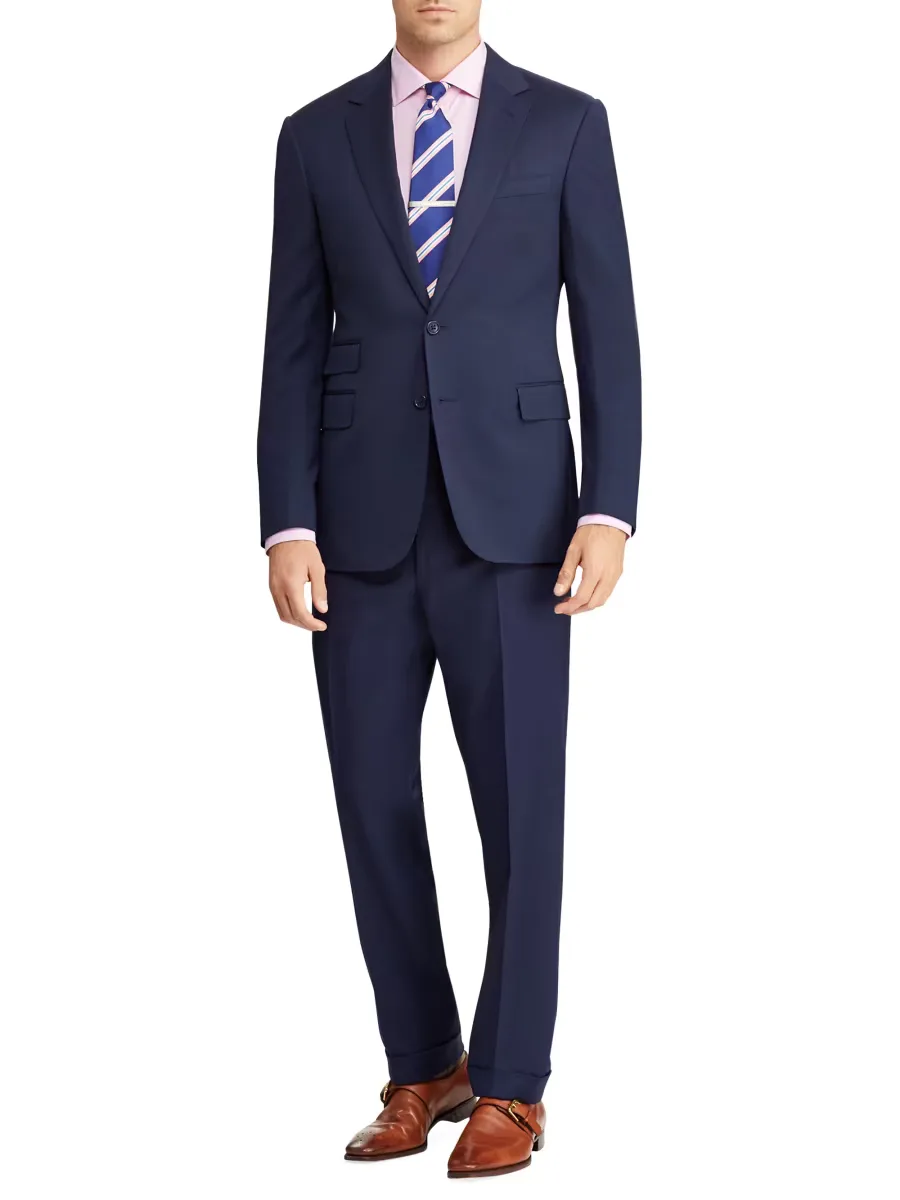 Purple Label Gregory Hand-Tailored Wool Serge Suit by Ralph Lauren