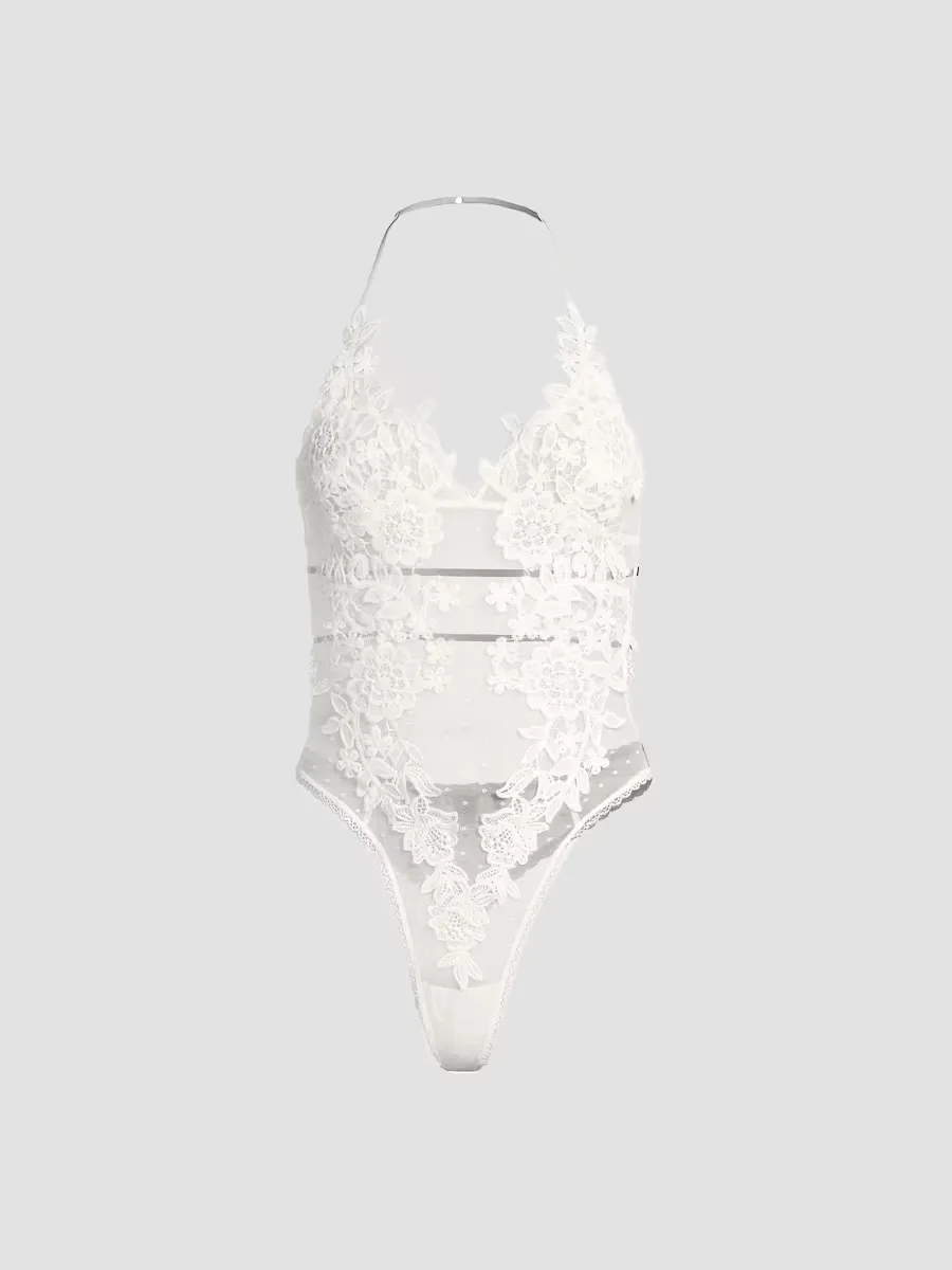 Magnolia Floral Lace Teddy by In Bloom