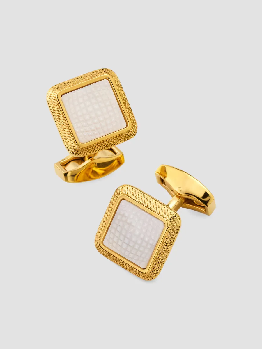 Mother-Of-Pearl Cufflinks by Tateossian