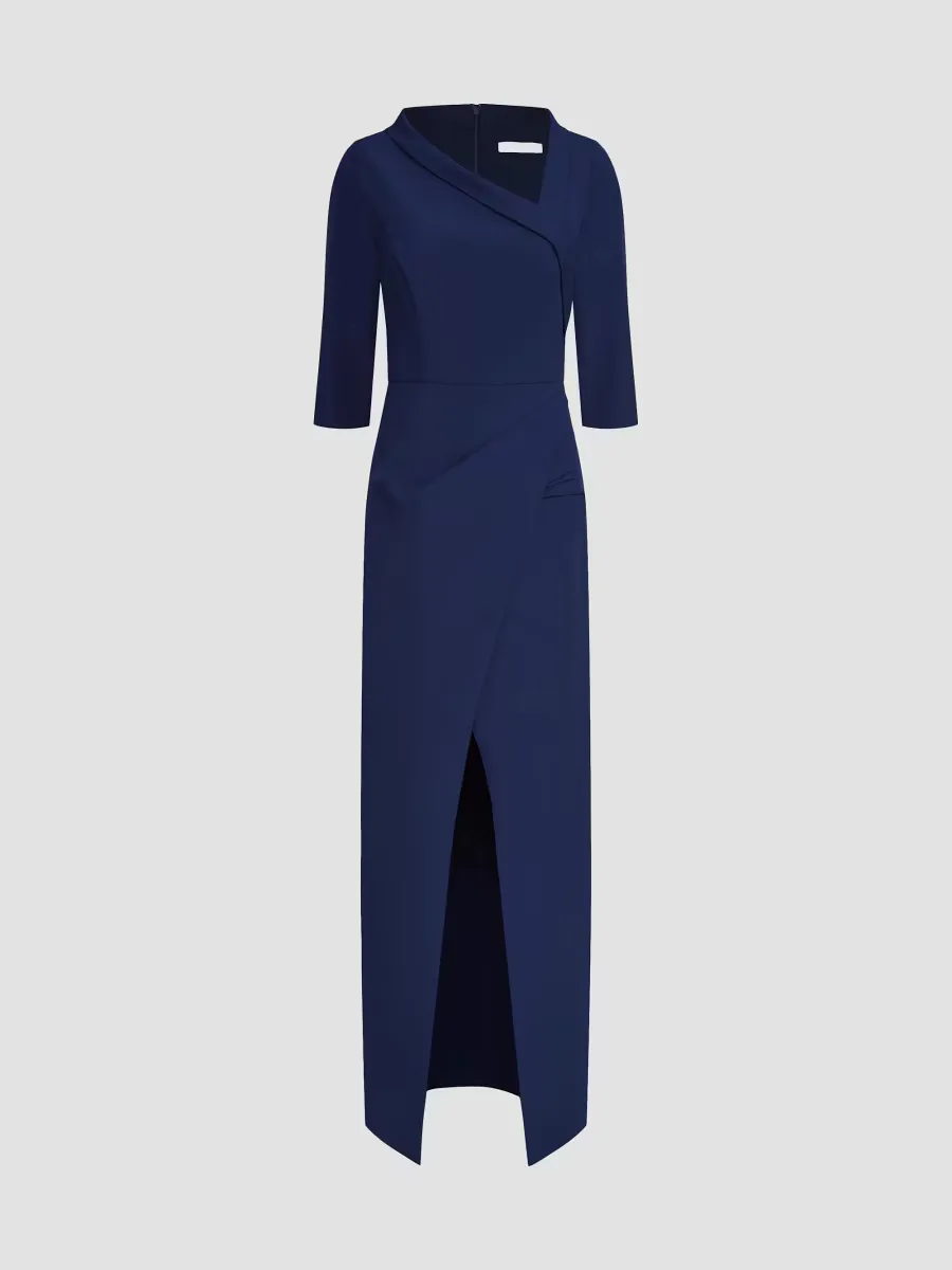 Helena Stretch-Crepe Column Gown by Kay Unger