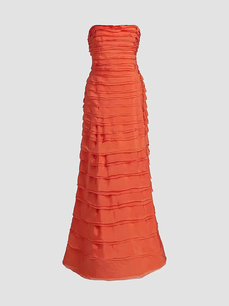 Pepper Strapless Layered Gown