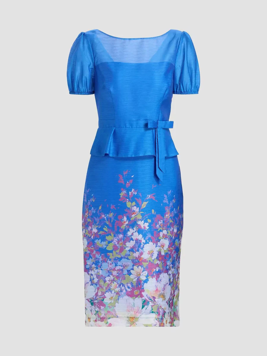 Annabelle Floral Organza Cocktail Dress by Kay Unger