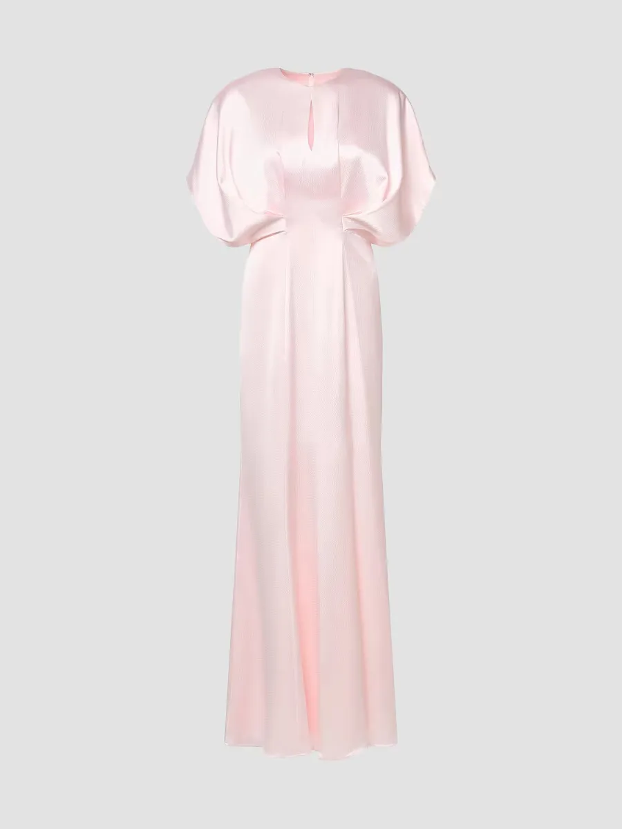 Lennox Satin A-Line Gown by Kay Unger