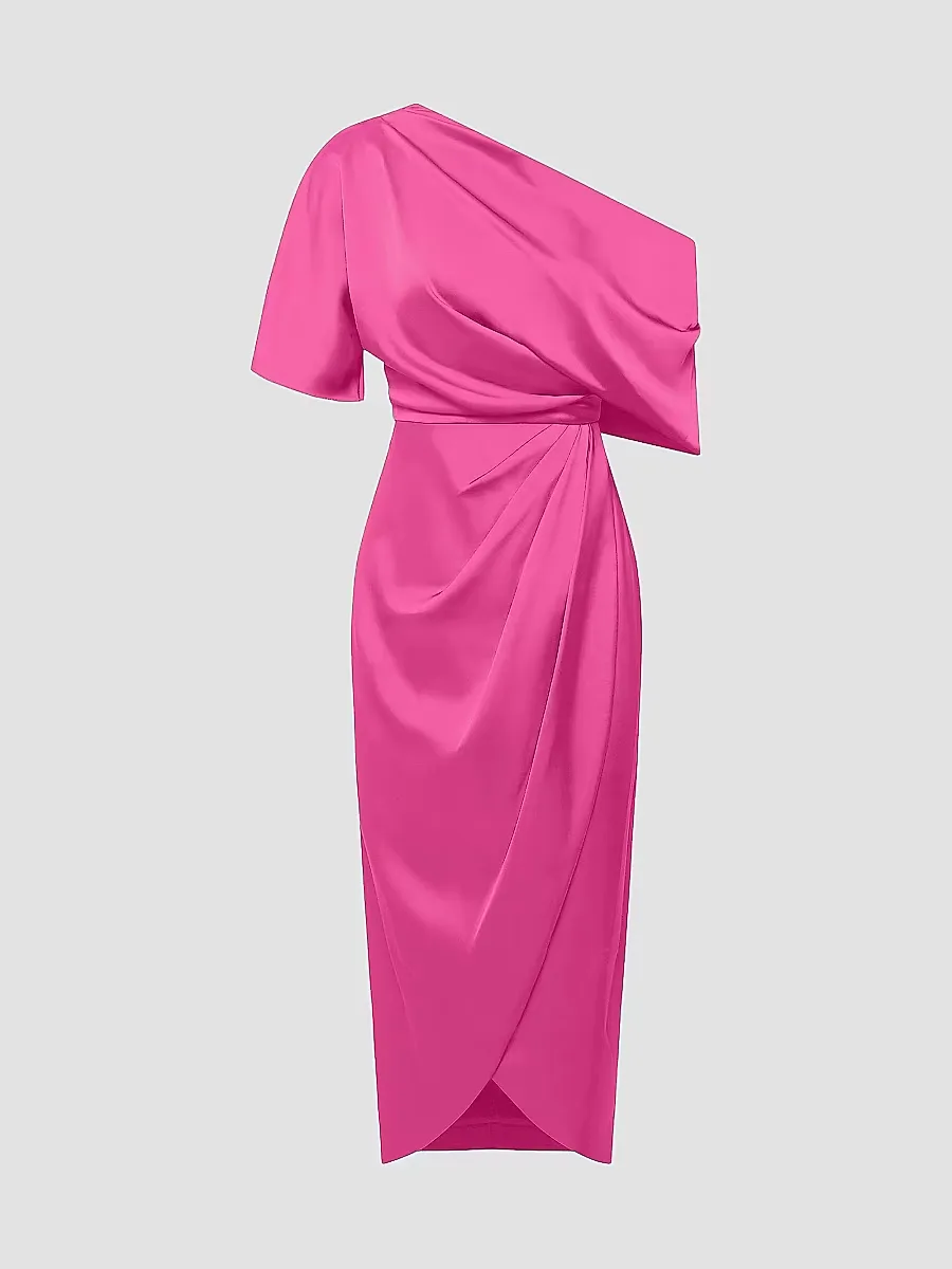 Rayna One-Shoulder Gown by Theia