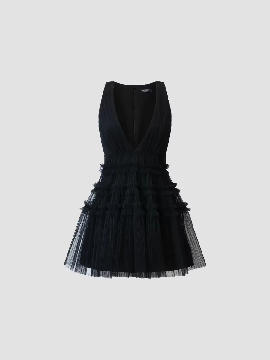 Lumi Tulle Fit & Flare Minidress by BCBGMAXAZRIA