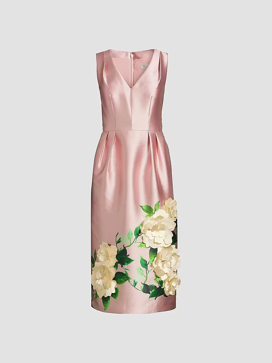 Briella Floral Midi-Dress by Kay Unger