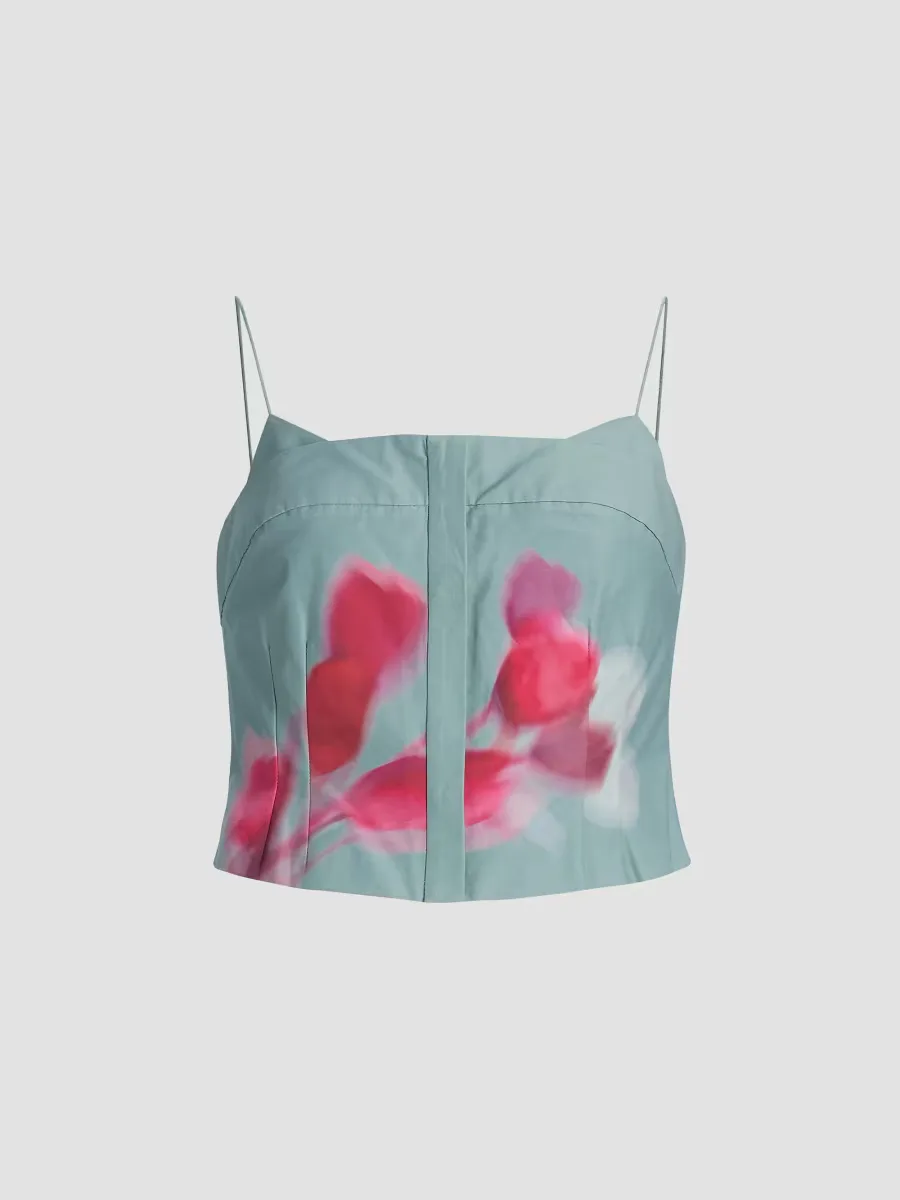 Kali Floral Cotton-Blend Top by Amur