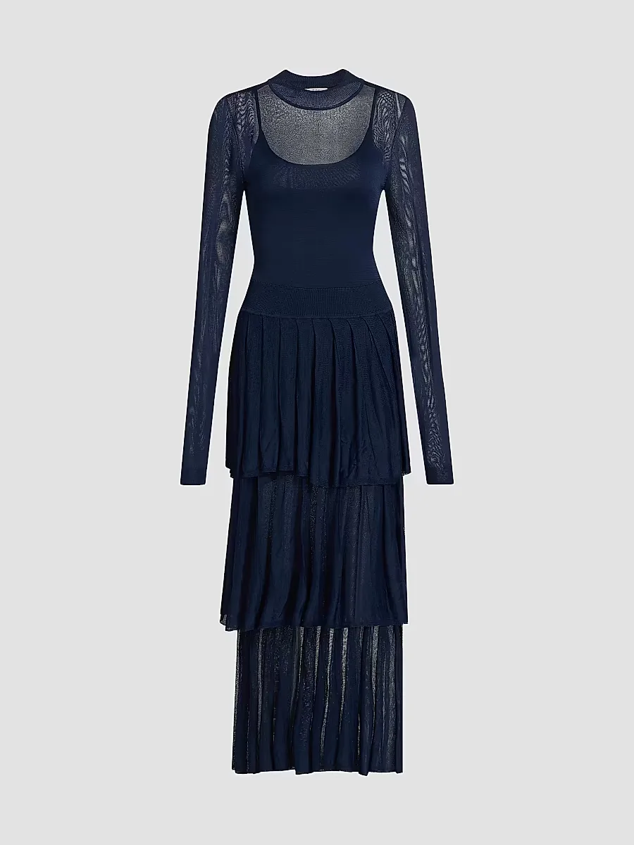 Anslie Knit Tiered Midi-Dress by Et Ochs